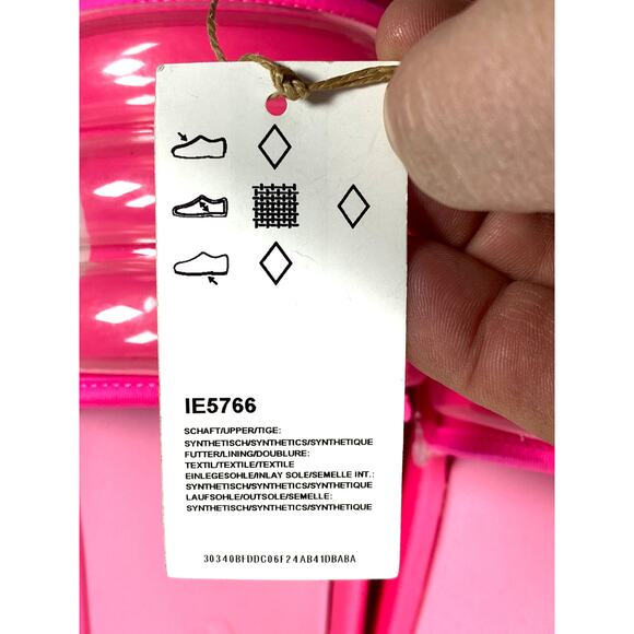 Adidas Adilette Zplaash Lucid Pink Slide Sandals Men 9 Women 10 Pool Cruise NWT - Picture 11 of 12